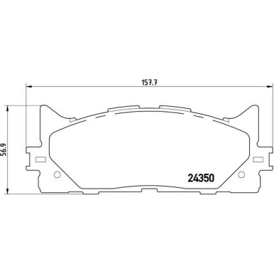 BREMBO Bremsklötze VA | TOYOTA Camry 06 | P 83 117