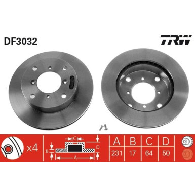 Bremsscheibe Suzuki P. Swift | DF3032