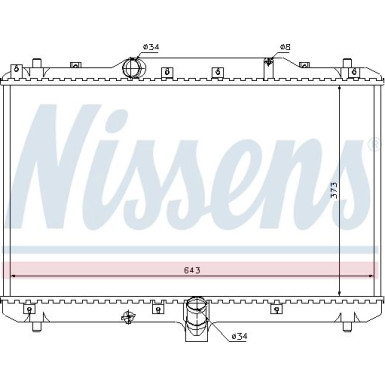 Wasserkühler PKW | SUZUKI SX4 1.6 D 1.9 D 06 | 64198