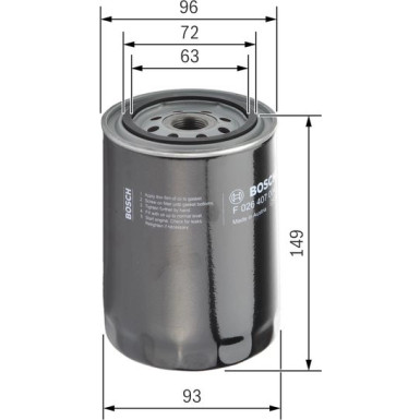 Ölfilter | AUDI,SEAT,SKODA,VW | F 026 407 004