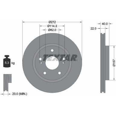 Bremsscheibe Suzuki P. Swift 1.6 12 | 92289403