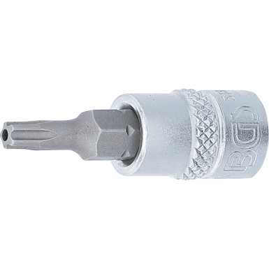 BGS Bit-Einsatz | Antrieb Innenvierkant 6,3 mm (1/4"""") | TS-Profil (für Torx Plus) mit Bohrung TS20 | 5184-TS20