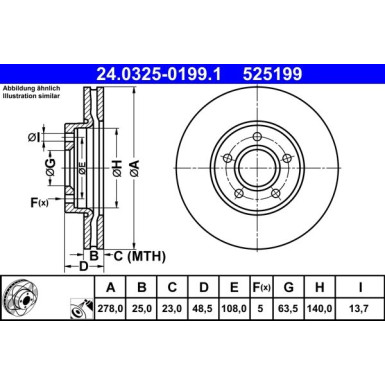 Bremsscheibe | 24.0325-0199.1