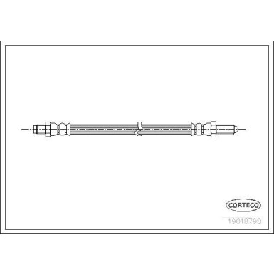 CORTECO Bremsschlauch | 19018798