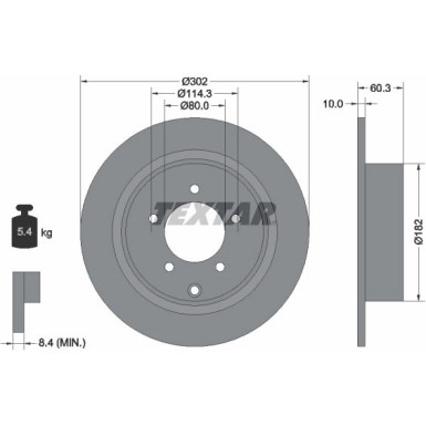 Bremsscheibe Jeep T. Compass/Patriot 06-/Dodge | 92177303