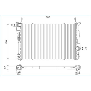 VALEO Motorkühler | 701162