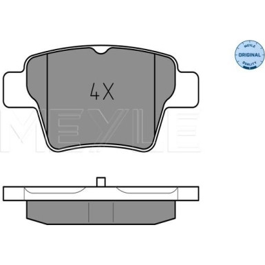 Bremsbelagsatz Peugoet T. 307 00-/C4 04 | 252415017