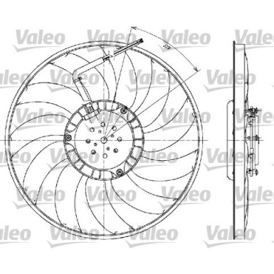 698610 Lüftermotor mit Lüfterrad | AUDI A4 00-,A6 01