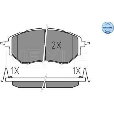 Bremsbelagsatz Subaru P. Legacy Iv 3.0 03- Mit Sensor | 025 242 2218/W