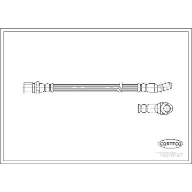 CORTECO Bremsschlauch | 19018197