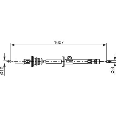 Handbremsseil | VOLVO 850 | 1987477358