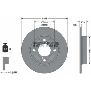 Bremsscheibe | 92303603