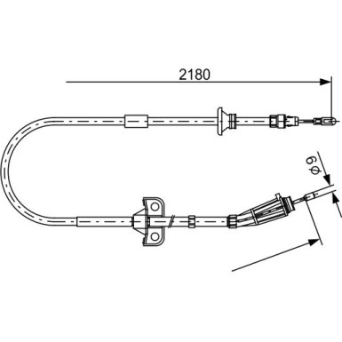 Handbremsseil | VOLVO XC70,XC90 02 | 1987477248