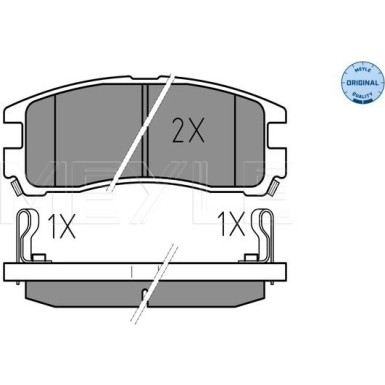 Bremsbelagsatz Mitsubishi T. Galant 92- Mit Sensor | 025 217 0615/W