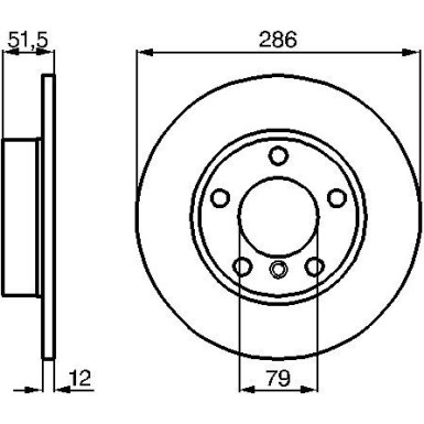 Bremsscheibe VA | BMW E36,Z3 90 | 0 986 478 511