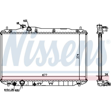 Wasserkühler PKW | HONDA CIVIC 1.4-1.8 05 | 68134A