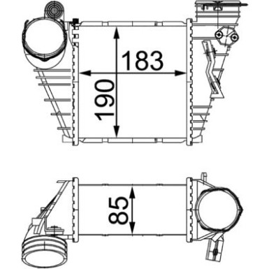 MAHLE Ladeluftkühler | CI 299 000S