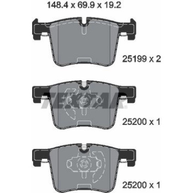 Bremsbelagsatz Bmw P. F25 X3 10-/F30 320-335 11 | 2519901