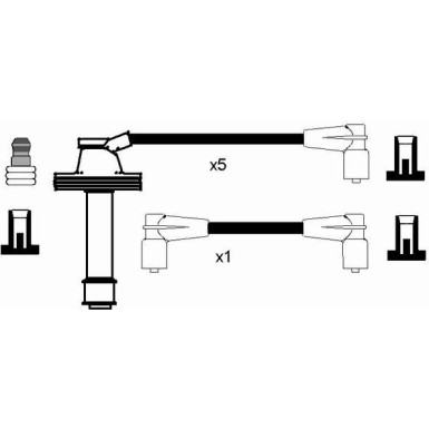 RC-VL605 NGK | Zündkabelsatz | VOLVO S70 96-99 | 8468