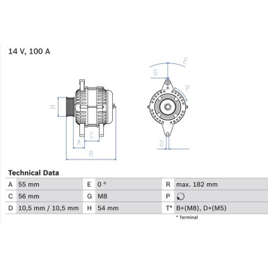 Lichtmaschine | OPEL Astra,Vectra 1.6-2.0 98 | 0 986 042 740