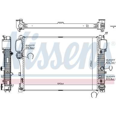 Wasserkühler PKW | MERCEDES S-Klasse W221 05 | 67107A