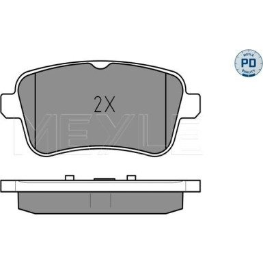 Bremsbelagsatz Db T. W166 11- Amg | 025 252 1516/PD