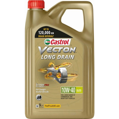 Castrol Vecton Long Drain 10W-40 E6/E9 5 Liter | 15B34C