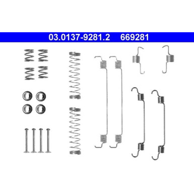 Zubehörsatz, Bremsbacken | 03.0137-9281.2
