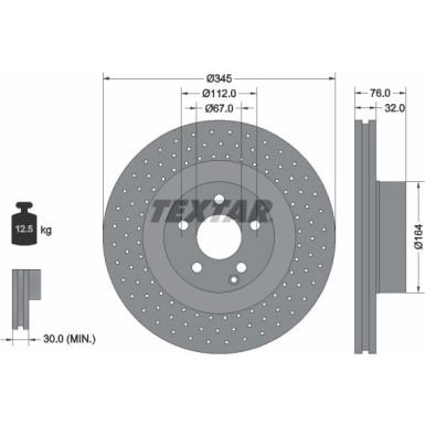 Bremsscheibe Db P. W220 5.0-6.3 98-06 | 92108800