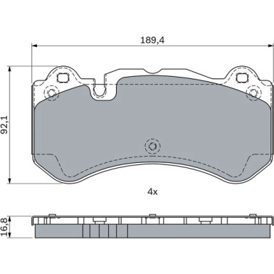 Bremsklötze Premium | MERCEDES SL, CLS 01-12 | 0 986 494 970