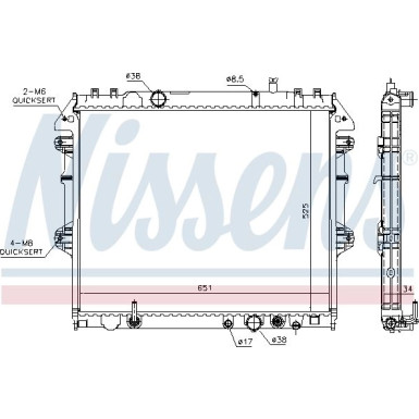 Wasserkühler PKW | Toyota Hilux 05 | 646897