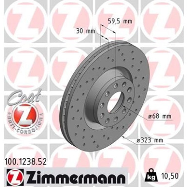 12 481 029 Sport Bremsscheibe VA Sport | AUDI S6,A8 96 | 100.1238.52