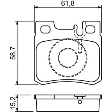 Bremsklötze | MERCEDES W124-Serie | 0 986 490 260