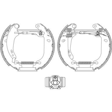 Satz Bremsbacken Renault Clio Ii 09.98- 180X42Mm | 84053700