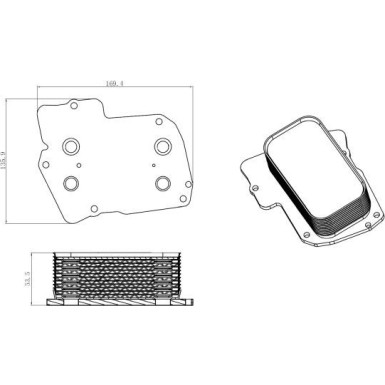 Ölkühler, Motor“L | 31826