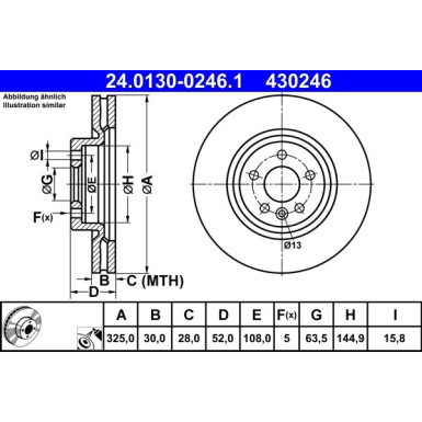 Bremsscheibe | 24.0130-0246.1