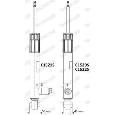 MONROE RideSense HA | AUDI,SEAT,SKODA,VW | C1521S