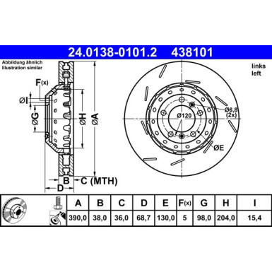 Bremsscheibe | 24.0138-0101.2