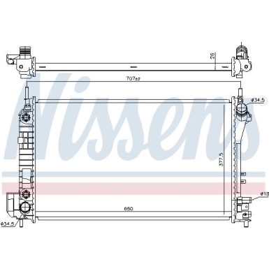 Wasserkühler PKW | OPEL VECTRA C 2.8-V6 05 | 630703