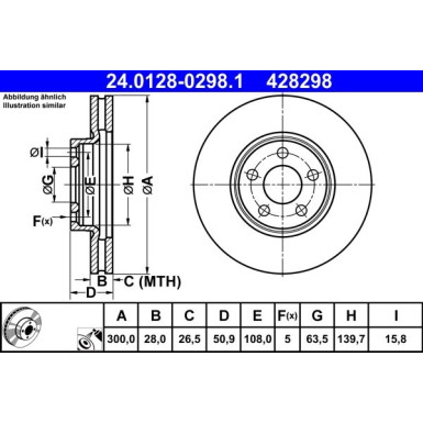 Bremsscheibe | 24.0128-0298.1