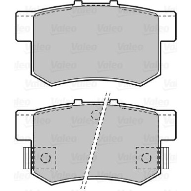 VALEO Bremsbeläge | 598911