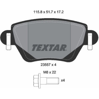 Bremsbelagsatz Ford T. Mondeo 00 | 2355701