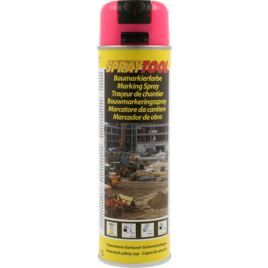 Spray2L Markierer neonpink 500ml | Baum, Baustellen und Forst Markierer | 119590