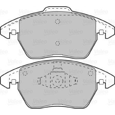 VALEO Bremsbeläge | 598715