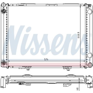 Wasserkühler PKW | MERCEDES 190D 2,5 LI AC (85-) | 62766A