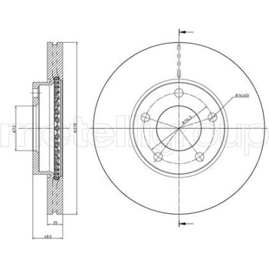 Bremsscheibe VA | MAZDA 3,5 05 | 800-729C