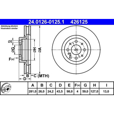 Bremsscheibe | 24.0126-0125.1