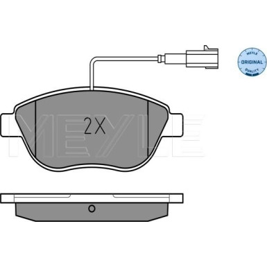 Bremsbelagsatz Fiat P. Grande Punto/Punto Evo 09-/Qubo 10- Mit Sensor | 025 237 0918/W