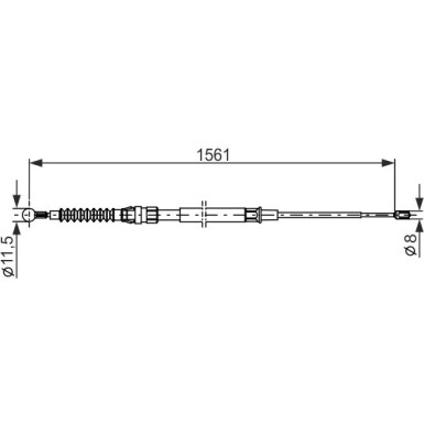 Handbremsseil | VW Touran 03 | 1987482264