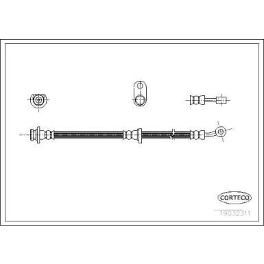 CORTECO Bremsschlauch | 19032311